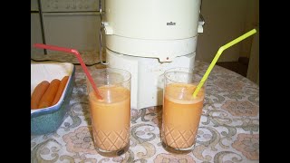 Juicer BRAUN MP 50 .We make Carrot juice