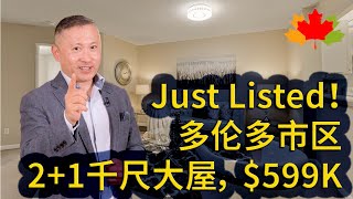 多伦多房地产: Just listed！多伦多市区，千尺大屋，$599K，什么情况？