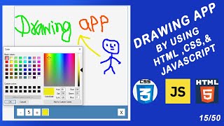 Learn Html5 and JavaScript Canvas By Creating A Drawing App #project-15