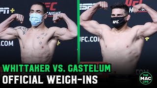 Robert Whittaker and Kelvin Gastelum on point at  weigh-ins ahead of long-awaite