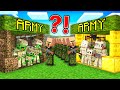 JJ's Family RICH ARMY vs Mikey's Family POOR ARMY War Battle in Minecraft - Maizen