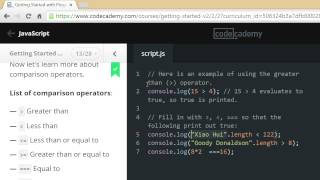 Codecademy getting started with programming 13/28