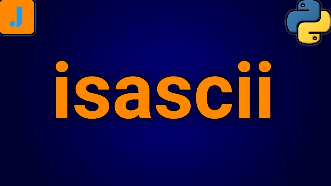 Python String Isascii Youtube