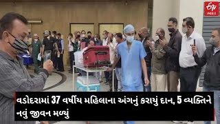 Organ Donation |વડોદરામાં 37 વર્ષીય મહિલાના અંગનું કરાયું દાન, 5 વ્યક્તિને નવું જીવન મળ્યું |