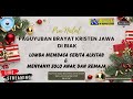 PRA-NATAL PAGUYUBAN BRAYAT KRISTEN JAWA DI BIAK LOMBA MEMBACA CERITA ALKITAB & MENYANYI SOLO