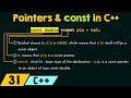 Pointers and const in C++