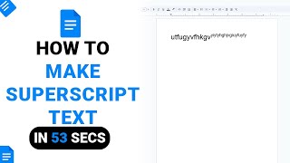 How to Make SuperScript Text on Google Docs [NEW]