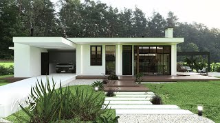 Small Modern House with Nature view| 70 sqm of Timeless Elegance