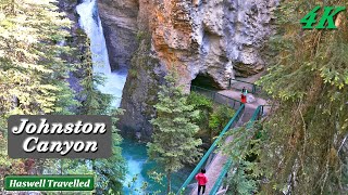 Johnston Canyon Trail Hike, Banff National Park – Alberta, Canada 4K