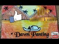 # Dawn Scenery Vs Shading drawing      # Magic creation with Navya