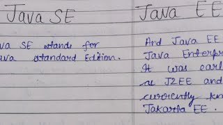 Difference between Java Standard Edition (SE) and Java Enterprise Edition (EE) #java #viralvideos