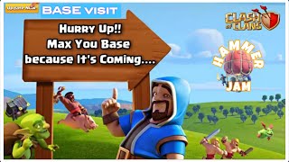 Let's Fix Bases with Hammer Jam & Base visit #clashofclans #hammerjam #coclive #live