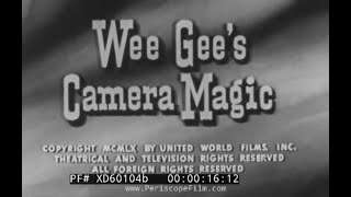 “ WEE GEE’S CAMERA MAGIC ”  1960 PHOTOGRAPHY INSTRUCTIONAL FILM w/ ARTHUR FELLIG XD60104b