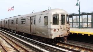 MTA NYC Subway : R46 (H) Trains at Beach 67th Street