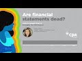 are financial statements dead