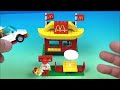 lego mcdonald s drive thru 88pc set video review by fastfoodtoyreviews