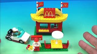 LEGO McDONALD'S DRIVE THRU 88PC SET VIDEO REVIEW by FastFoodToyReviews