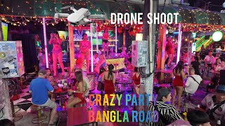 Bangla Road Phuket Thailand Crazy Party Club Street Walk, Night Life with Many Beautiful Ladies 4k