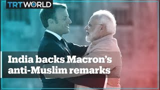 Hashtags supporting Macron, France trend in India