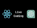Python and React - Live Coding 7 - Creating Products with ChatGPT