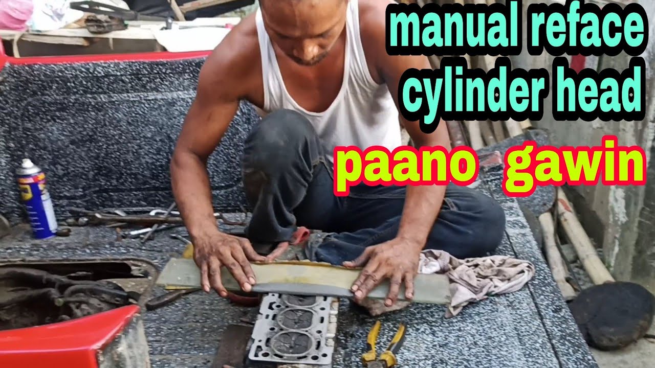 Cylinder Head Manual Reface - YouTube