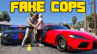 Fake Police Department Robs People In GTA 5 RP