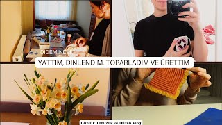 Gündüz Yattım,Evimin Bekleyen İşlerini Bitiriyorum,Lekeli Tshirtüme Renk Kattım,Hediye Örgü Tutacağı