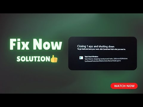 How To Fix Task Host Is Stopping Background Tasks In Windows 11