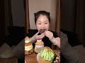 asmr eating delicious dessert mukbang tasting and sounds