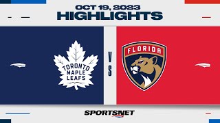 NHL Highlights | Maple Leafs vs. Panthers - October 19, 2023