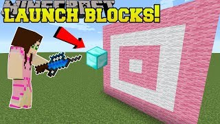 Minecraft: BLOCK LAUNCHERS!!! (SHOOT ANY BLOCKS!!!) Mod Showcase