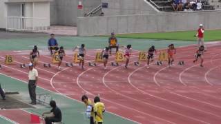 20160828群馬県夏季強化記録会女子100m8組