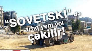 SOVETSKİdə yeni yol çəkilişi