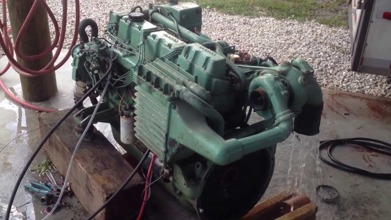 VOLVO PENTA MARINE DIESEL ENGINE TAMD 41B - YouTube