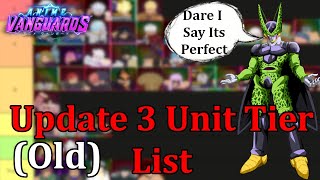 The Perfect Update 3 Unit Tier List | Anime Vanguards(Old Version)