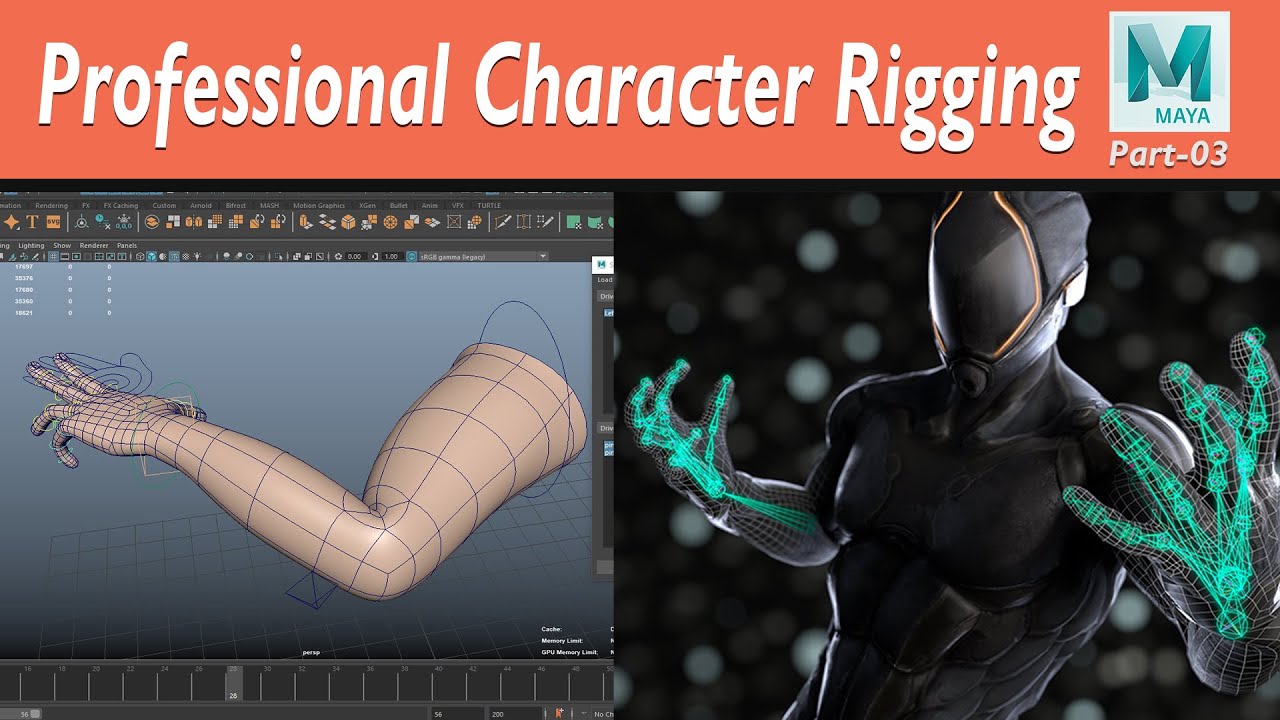 How To Make A Professional Character Rigging In Maya II Part 03 II ...