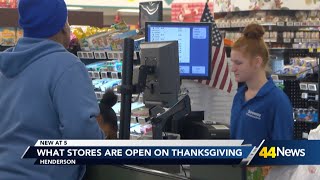 What stores are open on Thanksgiving