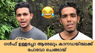 ഗൾഫ് ഉണ്ടാവുമ്പോ എന്ത് കാനഡ ചെങ്ങായ്‌ 😂 കുഞ്ഞിപ്പ പ്രവാസം ഉയിര് belike |saafboi