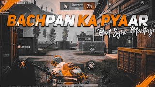 Bachpan Ka Pyaar (Tiktok Remix) - Beat Sync Montage || Hindi Song Pubg Montage || Fist Montage ||