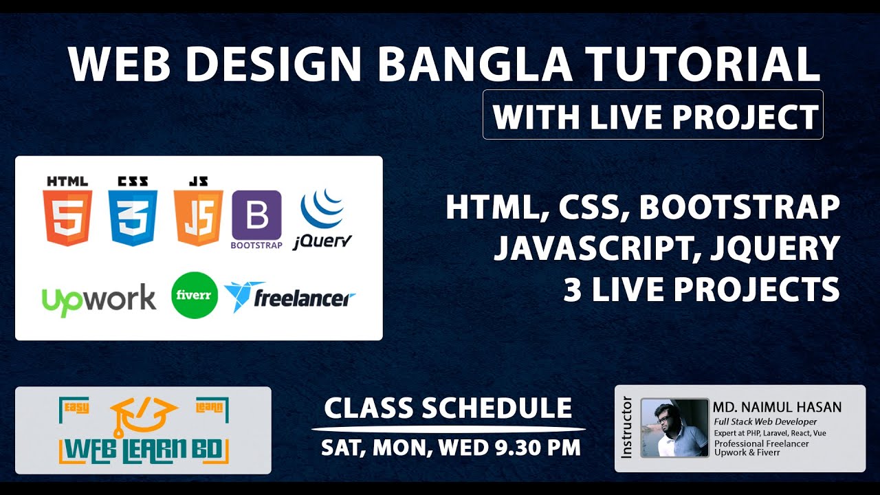 Web Design Bangla Tutorial Part 1 Html Tags Web Learn Bd Youtube
