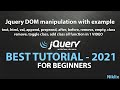 Jquery Tutorial | Append | Prepend | After | Before | Remove | Empty | Add  Remove Class | Jquery