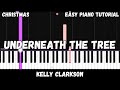 Kelly Clarkson - Underneath the Tree (Easy Piano Tutorial)