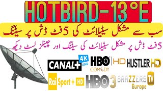 How To Set HotBird 13B/13C/13°E On _5fit Dish In Pakistan