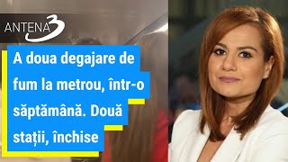 A doua degajare de fum la metrou, într-o săptămână. Două stații, închise