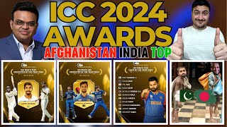 Congratulations ICC Best 2024 Awards Afghanistan and India Top | Pakistan Team Crying in the Corner