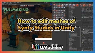 How to edit meshes of Synty Studios in Unity