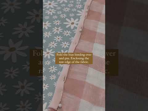 How do you attach ready made bias binding?