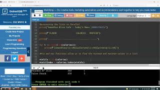 Working with Parallel Lists