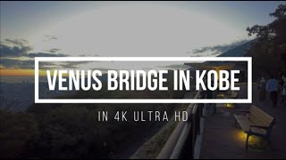 Walking around Suwayama Venus Bridge in Kobe 4K High Definition