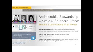 LHSN Webinar: Antimicrobial Stewardship at Scale in Southern Africa